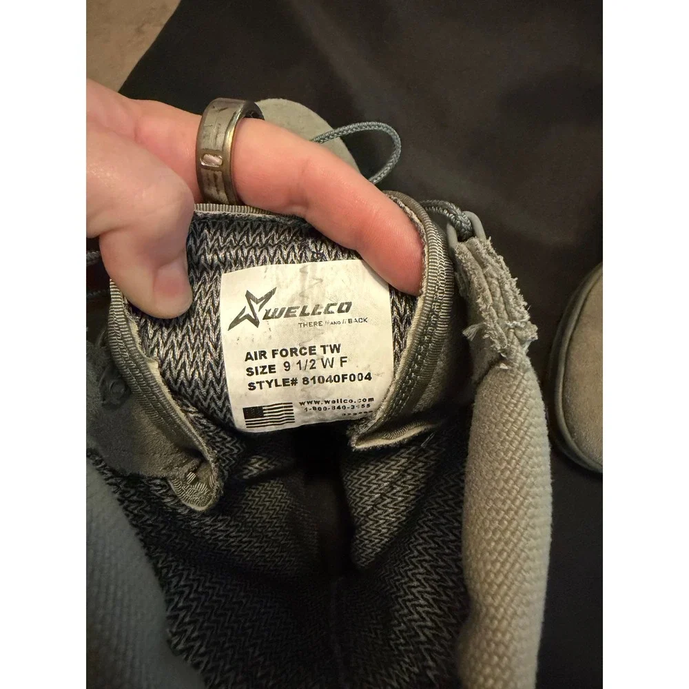 Wellco Air Force TW Sage Green Military Combat Boots 9.5 W 81040F004 Mens
